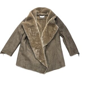 Women's Tan Faux Fur Lined Jacket